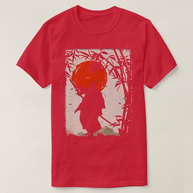 Japanischer Samurai Warrior Swordsman (2) T-Shirt (Design vorne)