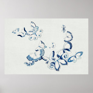 Japanischer Schmetterling aus Kamisaka Sekkas Cho Poster