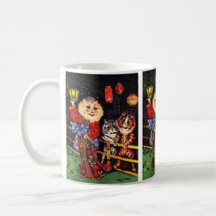 Japanischer Schönheitskatze von Louis Wain Kaffeetasse