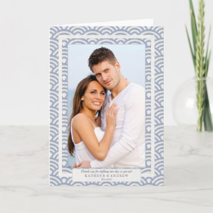 Japanischer Seigaiha Wedding Danke / Custom Text