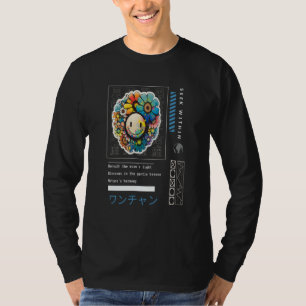 Japanischer Slang Kidcore-Ästhetik-Blume T-Shirt