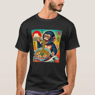 Japanischer Sonnenuntergang Kunst-Postwertzeichen T-Shirt