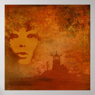 Japanischer Sonnenuntergang Poster