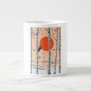 Japanischer Specht Jumbo-Tasse
