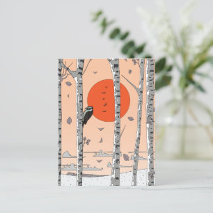 Japanischer Specht Postkarte
