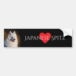 Japanischer Spitz-Autoaufkleber Autoaufkleber