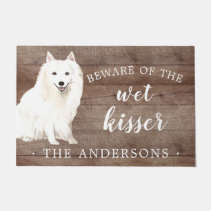 Japanischer Spitz Hund Personalisiert Dog Mat Fußmatte