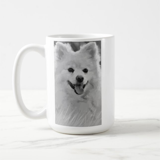 Japanischer Spitz Kaffeetasse (Links)
