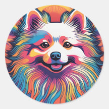 Japanischer Spitz-Sticker