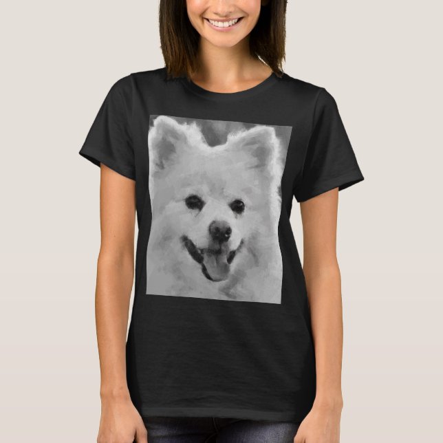 Japanischer Spitz T-Shirt (Vorderseite)