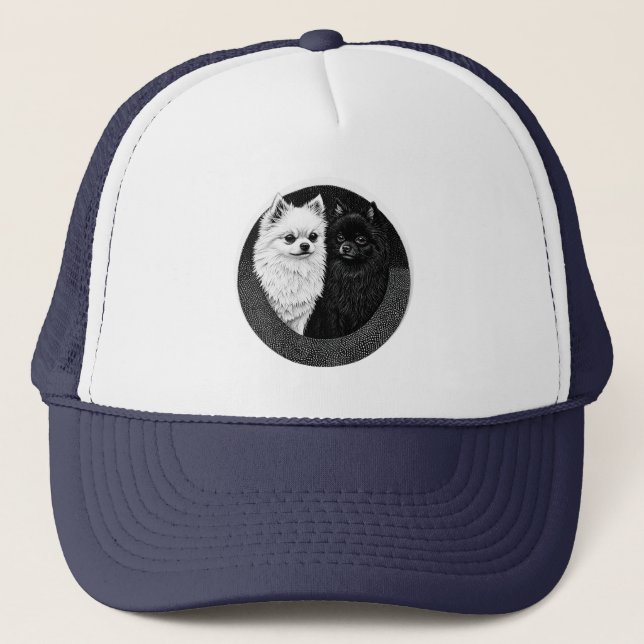 Japanischer Spitzhund Truckerkappe (Vorderseite)