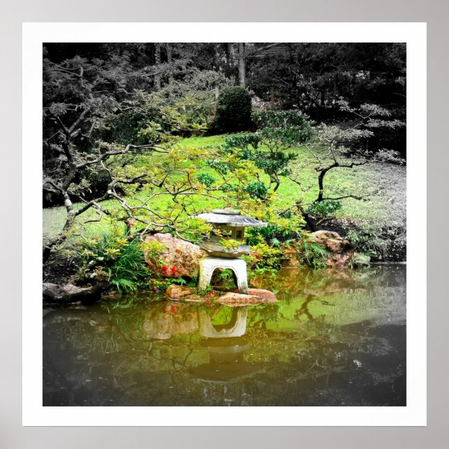 Japanischer Stein Lantern Poster (Vorne)