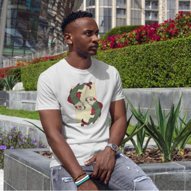 Japanischer Stil Koi Fisch T-Shirt (Von Creator hochgeladen)