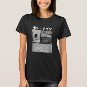 Japanischer Streetwear Retro-Ästhetik Grafik Mode T-Shirt