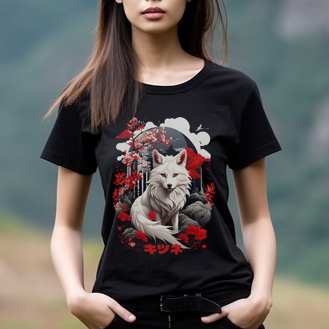 Japanischer Style Kitsune Fox T-Shirt (Japanese Style Kitsune Fox Tshirt)