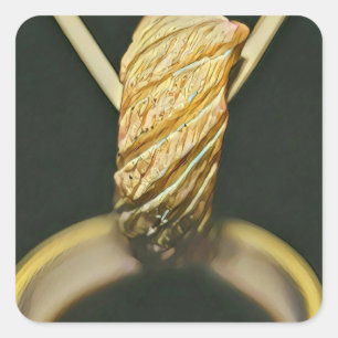 Japanischer Sushi-Liebhaber Quadratischer Aufkleber