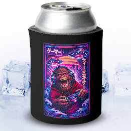Japanischer Synthwave Sci-Fi UFO Bigfoot Cooler Ga Dosenkühler