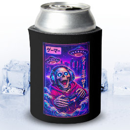 Japanischer Synthwave Sci-Fi UFO Skelett Cooler Ga Dosenkühler