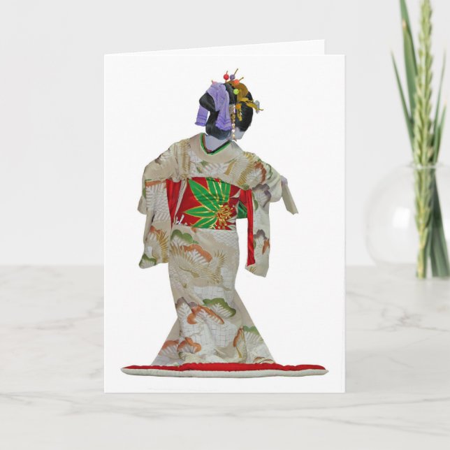 Japanischer Tänzer 1 Karte (Vorderseite)