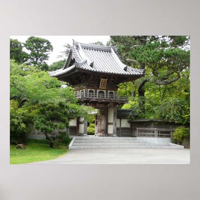 Japanischer Teegarten in San Francisco Poster (Vorne)