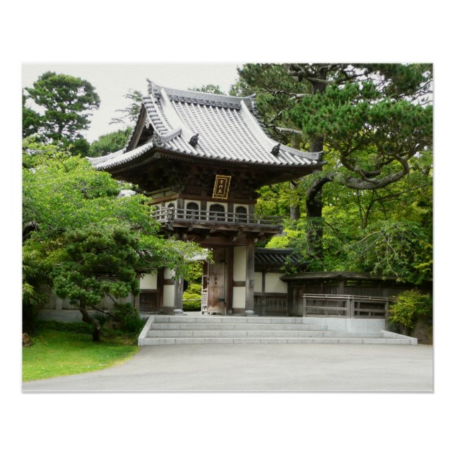 Japanischer Teegarten in San Francisco Poster (Vorderseite)