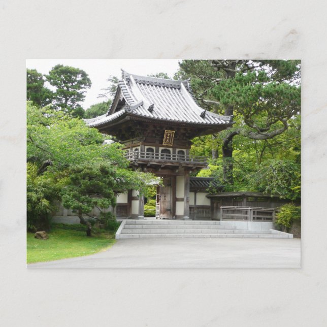 Japanischer Teegarten in San Francisco Postkarte (Vorderseite)