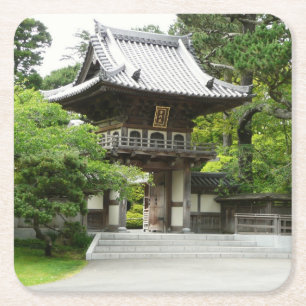 Japanischer Teegarten in San Francisco Rechteckiger Pappuntersetzer