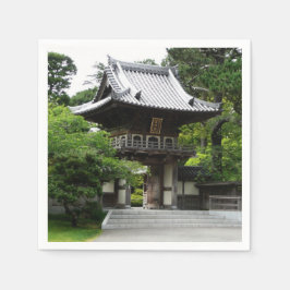 Japanischer Teegarten in San Francisco Serviette