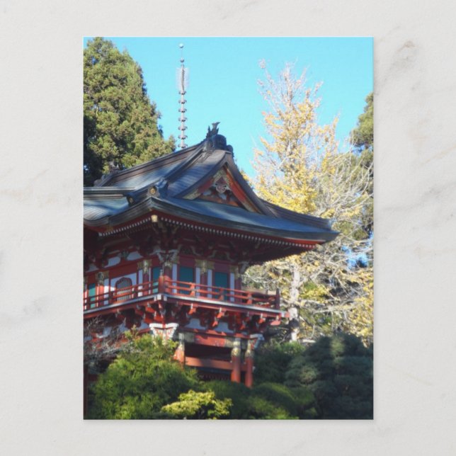 Japanischer Teegarten - San Francisco Postkarte (Vorderseite)