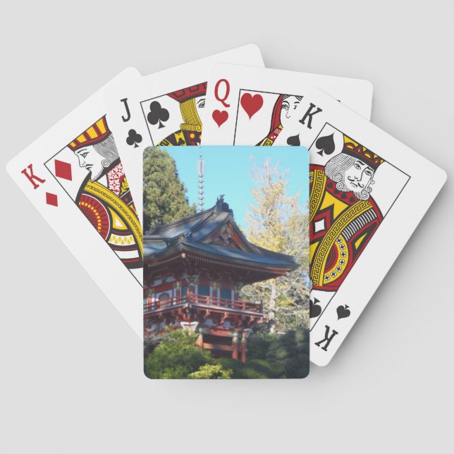 Japanischer Teegarten - San Francisco Spielkarten (Rückseite)