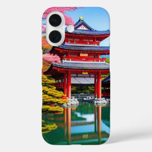 Japanischer Tempel iPhone 16 Hülle