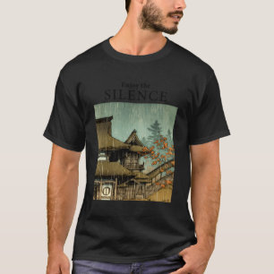 Japanischer Tempel in der Regenlandschaft Kawase J T-Shirt