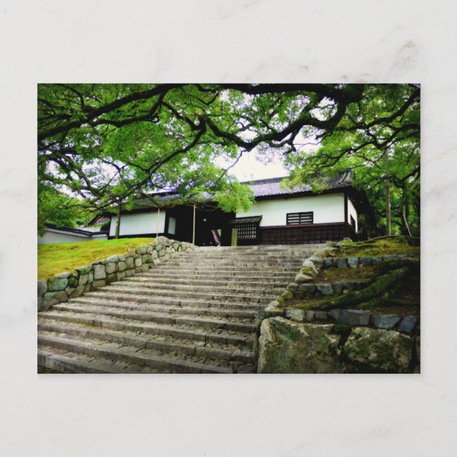 Japanischer Tempel Postkarte (Vorderseite)