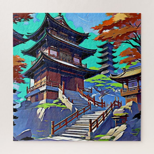 Japanischer Tempel Puzzle (Vertikal)