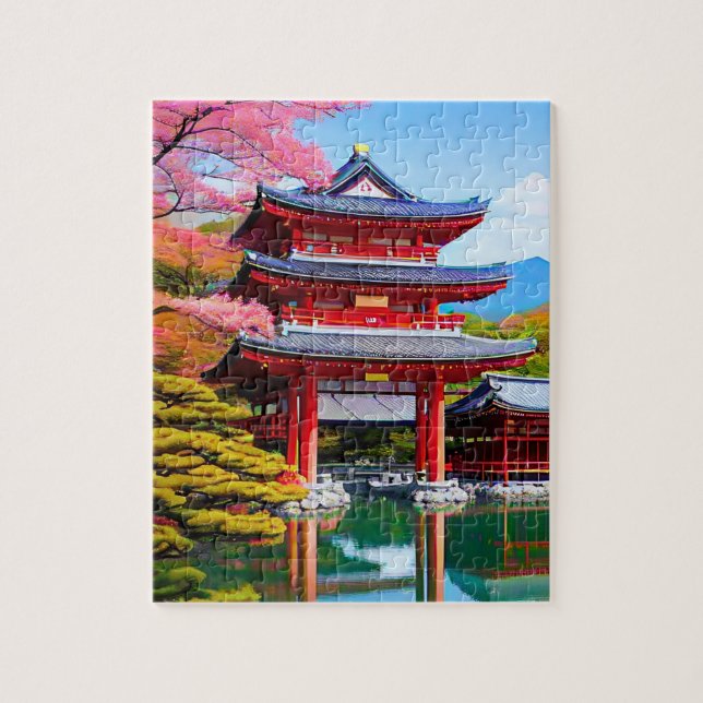 Japanischer Tempel  Puzzle (Vertikal)