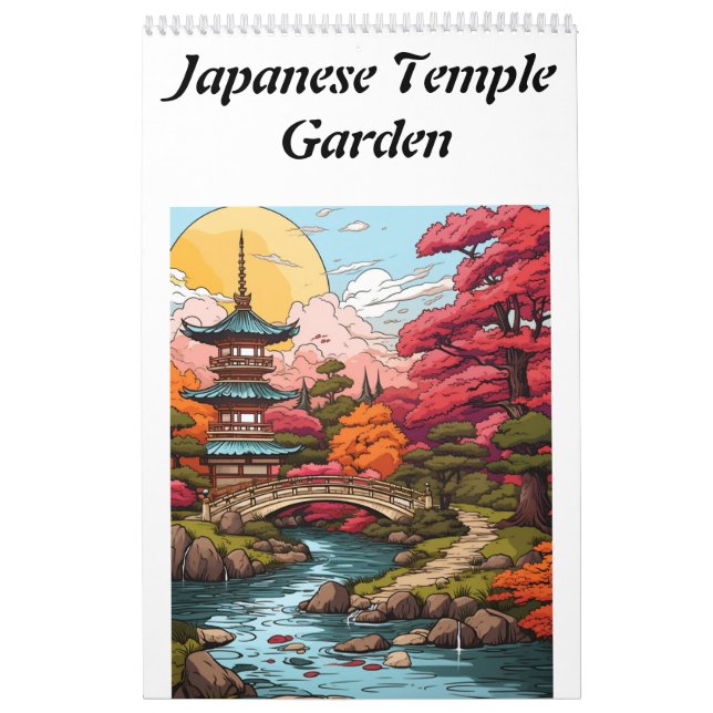 Japanischer Tempelgarten Kalender (Titelbild)