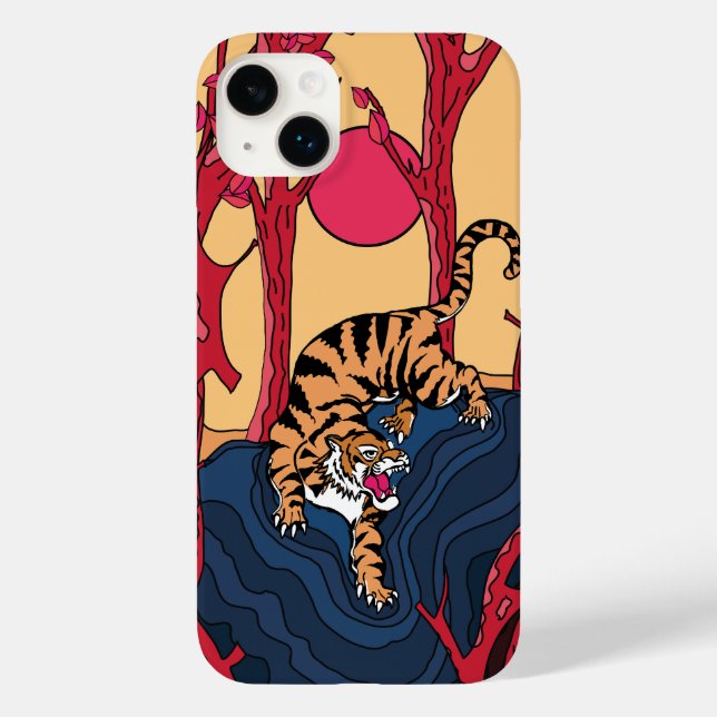 Japanischer Tiger Case-Mate iPhone Hülle (Rückseite)