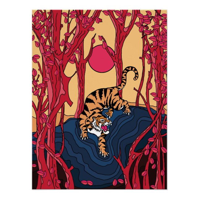 Japanischer Tiger Poster (Vorderseite)