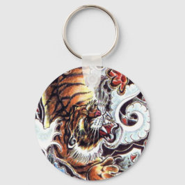 Japanischer Tiger Tattoo Schlüsselanhänger