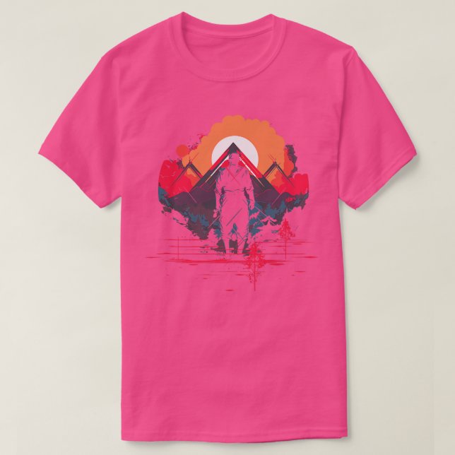 Japanischer traditioneller Mont fuji Japan Geisha T-Shirt (Design vorne)