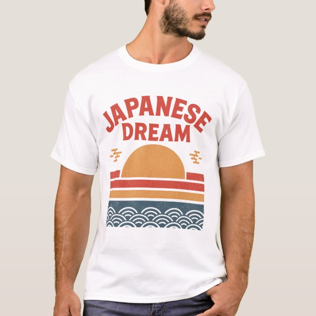 Japanischer TraumT - Shirt | Retro-Vintag aufsteig (Vorderseite)