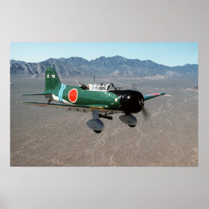 Japanischer Val Dive Bomber Poster
