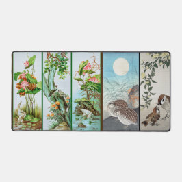 Japanischer Vogel Art Desk Mat Mouse Pad Schreibtischunterlage