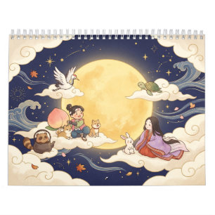Japanischer Volksmärchen-Wandkalender Kalender