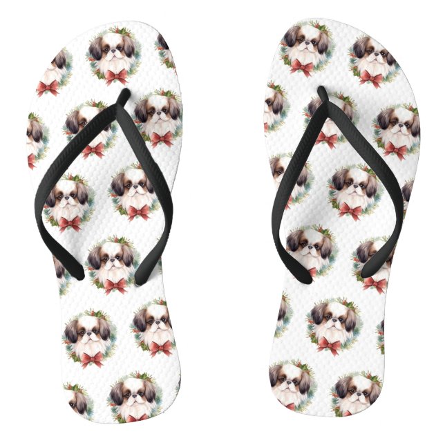 Japanischer Weihnachtsmann Weihnachtsmann Flip Flops (Fußbett)