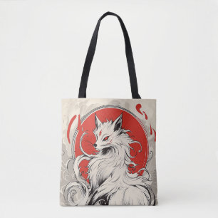 Japanischer White Kitsune Fuchs