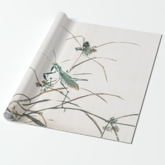 japanischer woodblock Druck von Mantis Packpapier