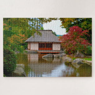 Japanischer Zen-Garten Hamburg Deutschland. Puzzle