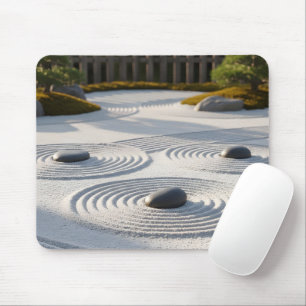 Japanischer Zen-Garten Sand Kunst Meditation Mousepad