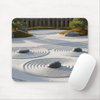 Japanischer Zen-Garten Sand Kunst Meditation Mousepad